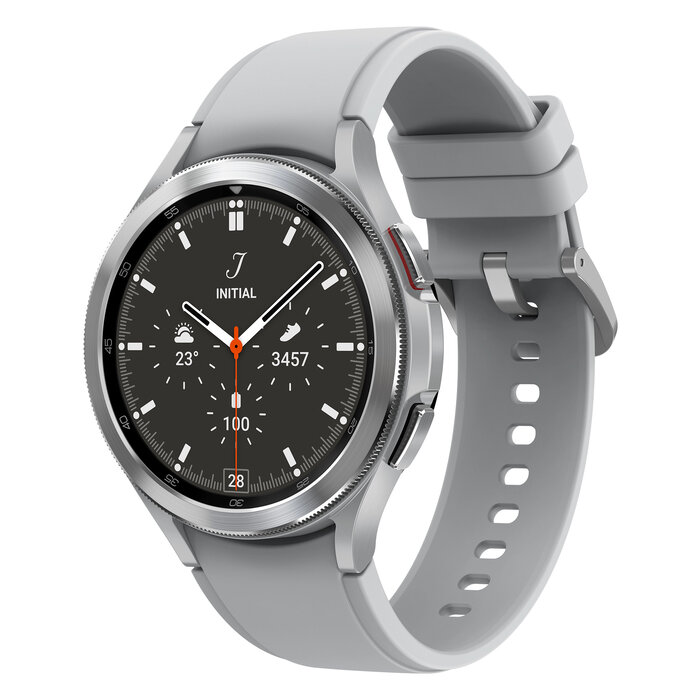 Samsung Samsung Galaxy Watch4 Classic 3,56 cm (1.4") OLED 46 mm Digitaal 450 x 450 Pixels Touchscreen 4G Zilver Wifi GPS