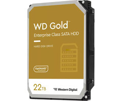 Western Digital Western Digital Gold interne harde schijf 22 TB 7200 RPM 512 MB 3.5" SATA III