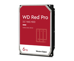 Western Digital Red Pro interne harde schijf 6 TB 7200 RPM 256 MB 3.5" SATA (WD6005FFBX)