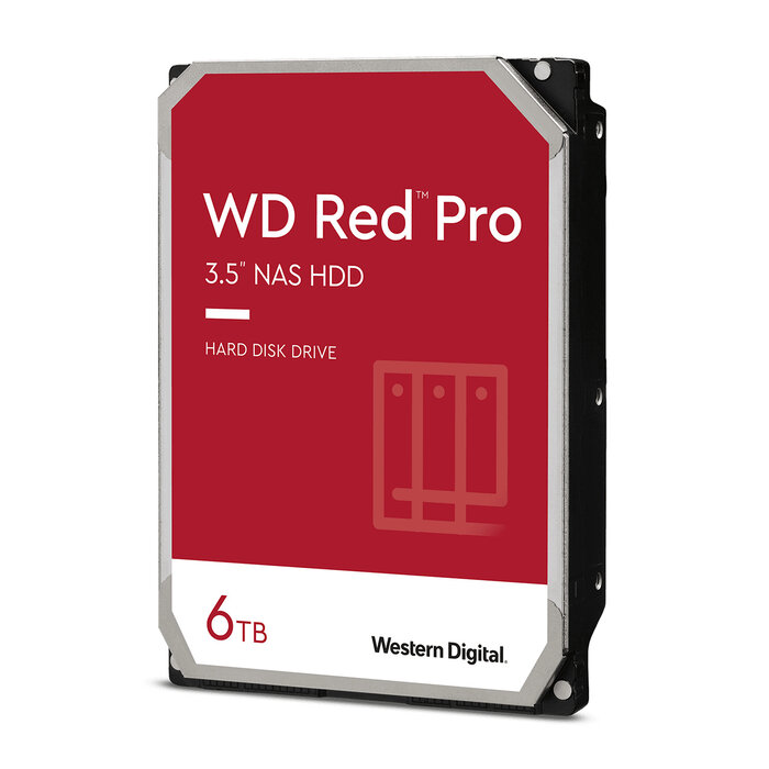 Western Digital Western Digital Red Pro interne harde schijf 6 TB 7200 RPM 256 MB 3.5" SATA