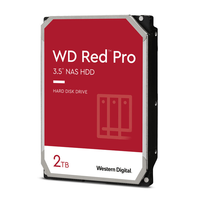 Western Digital Western Digital Red Pro interne harde schijf 2 TB 7200 RPM 64 MB 3.5" SATA III
