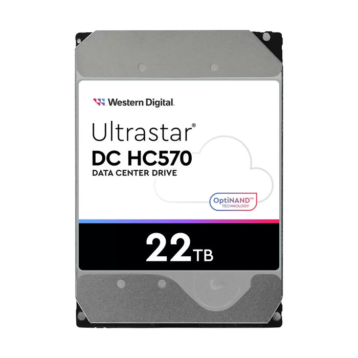 Western Digital Western Digital Ultrastar DC HC570 interne harde schijf 22 TB 7200 RPM 512 MB 3.5" SATA III
