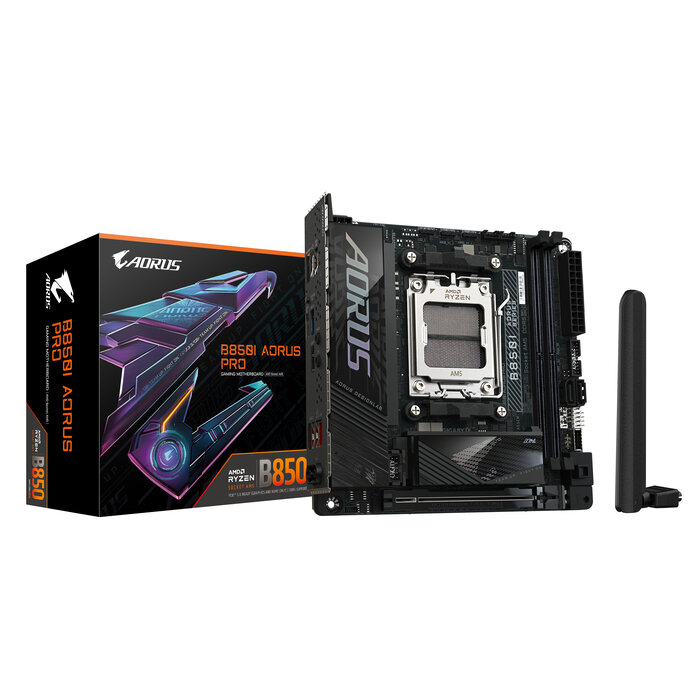 Gigabyte GIGABYTE B850I AORUS PRO moederbord AMD B850 Socket AM5 mini ITX