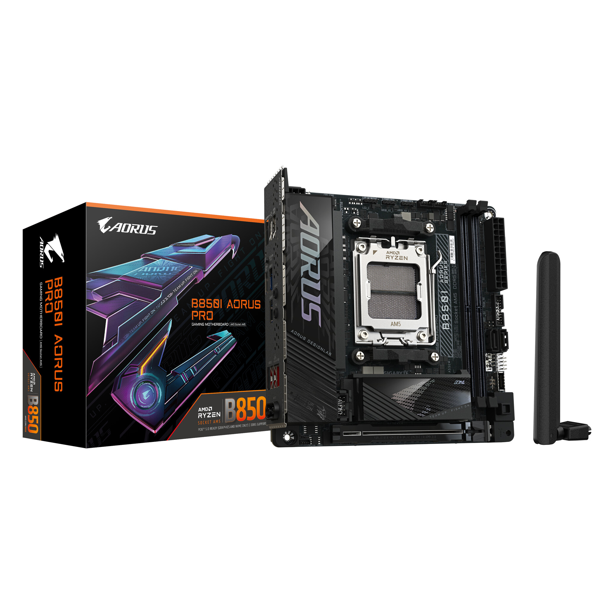 Gigabyte GIGABYTE B850I AORUS PRO moederbord AMD B850 Socket AM5 mini ITX