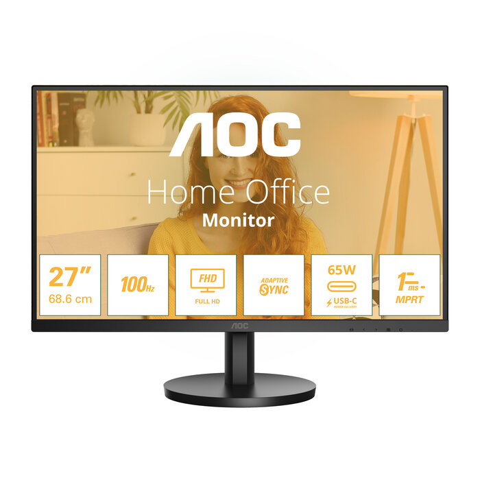 AOC AOC 27B3CA2 computer monitor 68,6 cm (27") 1920 x 1080 Pixels Full HD LED Zwart