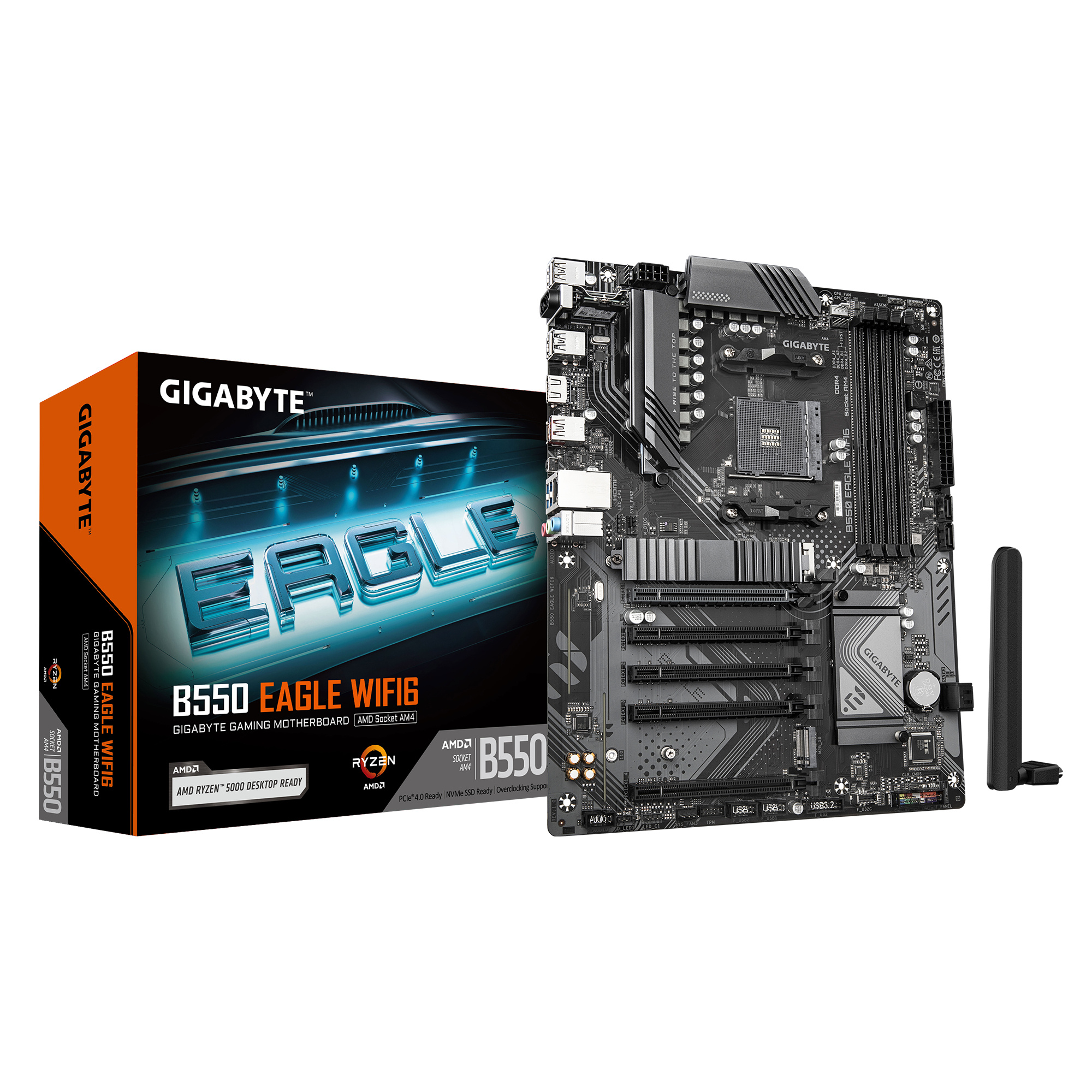 Gigabyte GIGABYTE B550 EAGLE WIFI6 moederbord AMD B550 Socket AM4 ATX