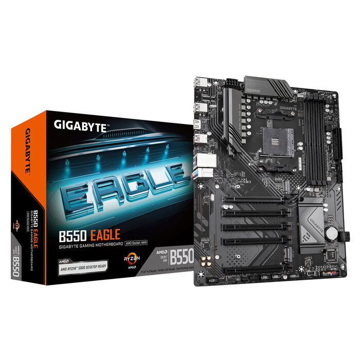 Gigabyte GIGABYTE B550 EAGLE moederbord AMD B550 Socket AM4 ATX