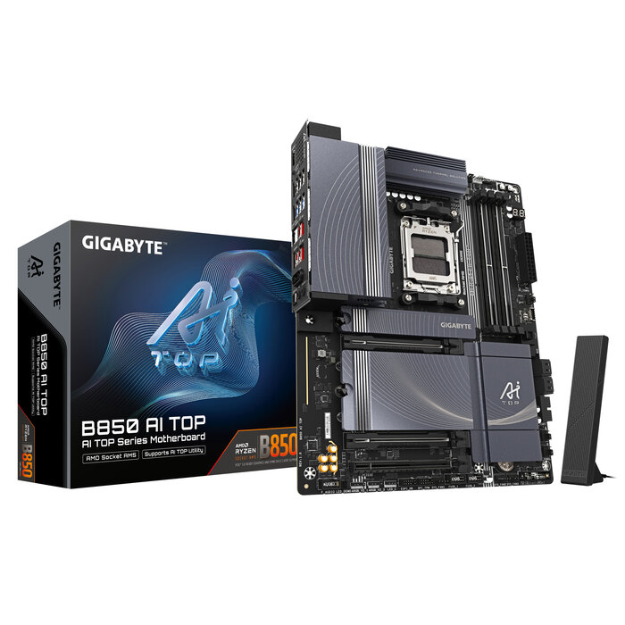 Gigabyte GIGABYTE B850 AI TOP moederbord AMD B850 Socket AM5 ATX