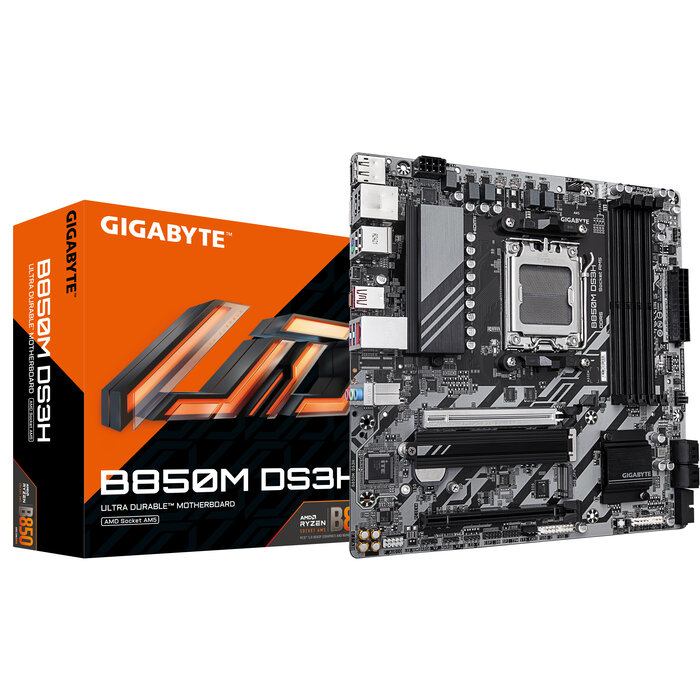 Gigabyte GIGABYTE B850M DS3H moederbord AMD B850 Socket AM5 micro ATX