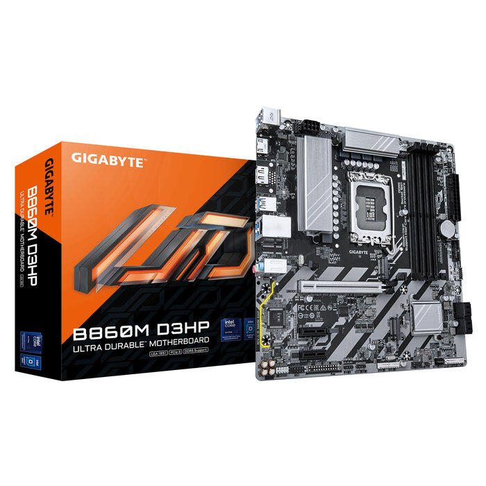 Gigabyte GIGABYTE B860M D3HP moederbord Intel B860 LGA 1851 (Socket V1) micro ATX