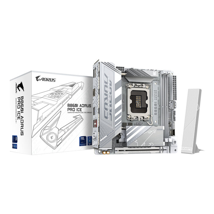 Gigabyte GIGABYTE B860I AORUS PRO ICE moederbord Intel B860 LGA 1851 (Socket V1) mini ITX