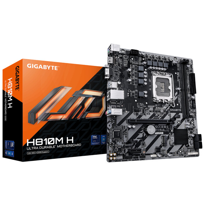 Gigabyte GIGABYTE H810M H moederbord Intel H810 LGA 1851 (Socket V1) micro ATX
