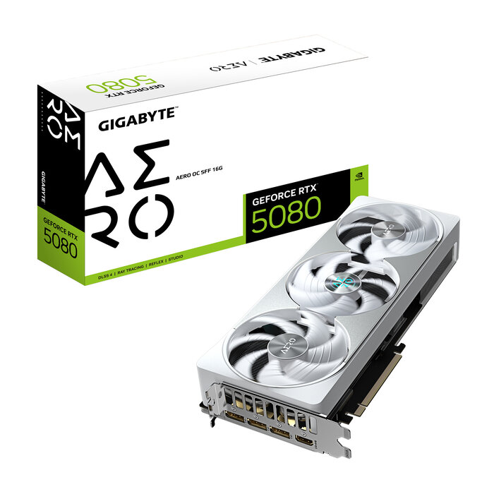 Gigabyte GIGABYTE GeForce RTX 5080 AERO OC SFF 16G NVIDIA 16 GB GDDR7