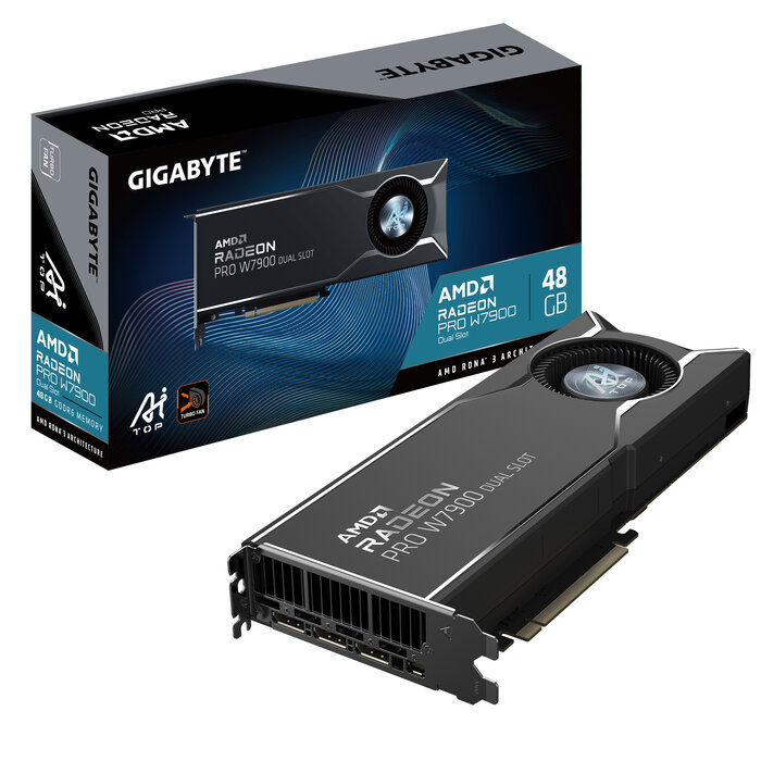 Gigabyte GIGABYTE Radeon PRO W7900 Dual Slot AI TOP 48G AMD 48 GB GDDR6