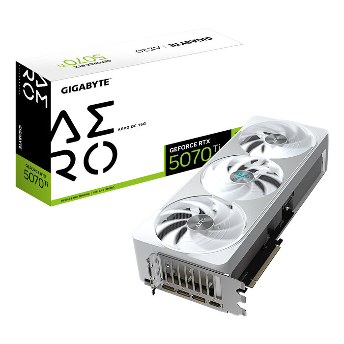 Gigabyte GIGABYTE GeForce RTX 5070 Ti AERO OC 16G NVIDIA 16 GB GDDR7