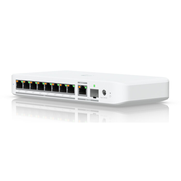 Ubiquiti Ubiquiti UniFi Flex 2.5G PoE Managed L2 2.5G Ethernet (100/1000/2500) Power over Ethernet (PoE) Bureaublad-/wandmontage Wit