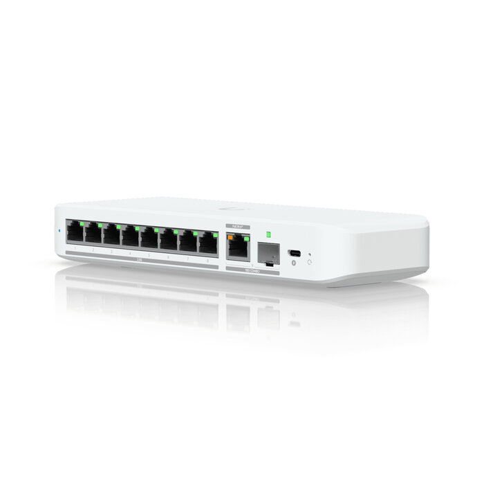 Ubiquiti Ubiquiti UniFi Flex 2.5G Managed L2 2.5G Ethernet (100/1000/2500) Power over Ethernet (PoE) Bureaublad-/wandmontage Wit