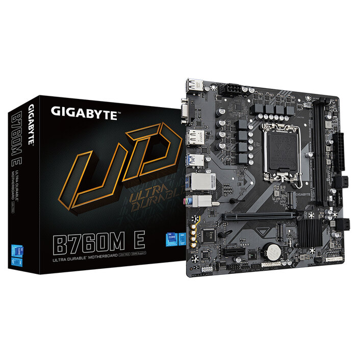 Gigabyte GIGABYTE B760M E moederbord Intel B760 LGA 1700 micro ATX