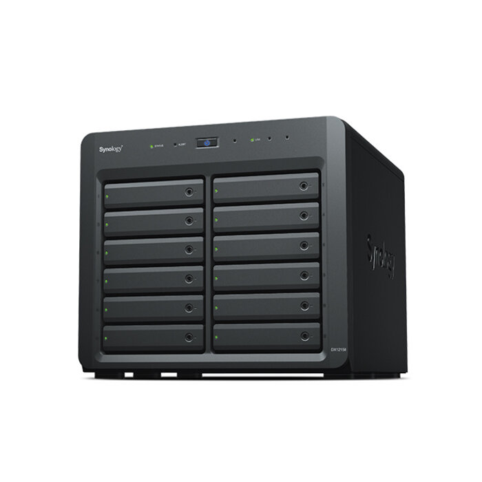 Synology Synology DX1215II behuizing voor opslagstations HDD-/SSD-behuizing Zwart 2.5/3.5"