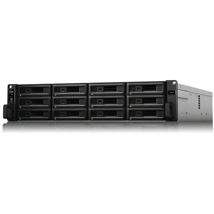 Synology Synology RackStation SA3200D data-opslag-server NAS Rack (2U) Intel® Xeon® D D-1521 8 GB DDR4 DiskStation Manager Zwart, Grijs