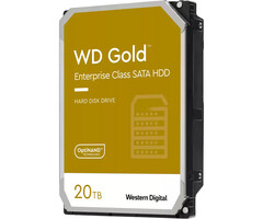 Western Digital Gold interne harde schijf 20 TB 7200 RPM 512 MB 3.5" SATA III (WD202KRYZ)