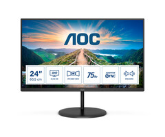 AOC AOC V4 Q24V4EA LED display 60,5 cm (23.8") 2560 x 1440 Pixels 2K Ultra HD Zwart