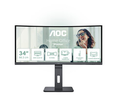 AOC AOC CU34P3CV computer monitor 86,4 cm (34") 3440 x 1440 Pixels UltraWide Quad HD LED Zwart