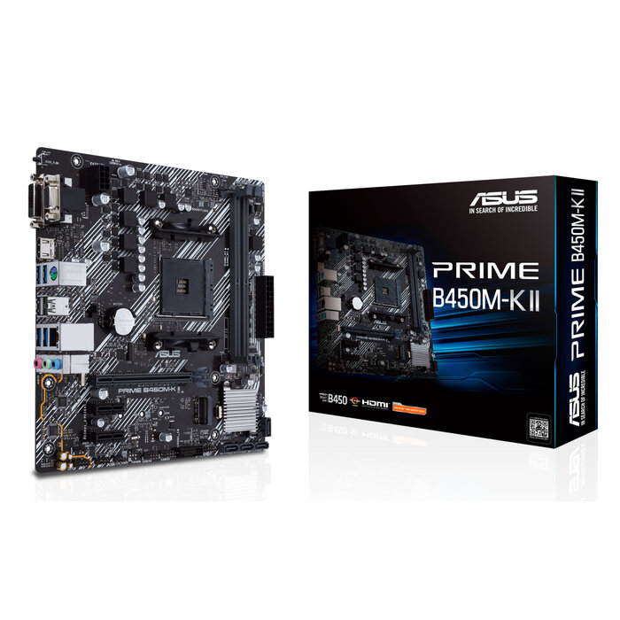 Asus ASUS Prime B450M-K II AMD B450 Socket AM4 micro ATX