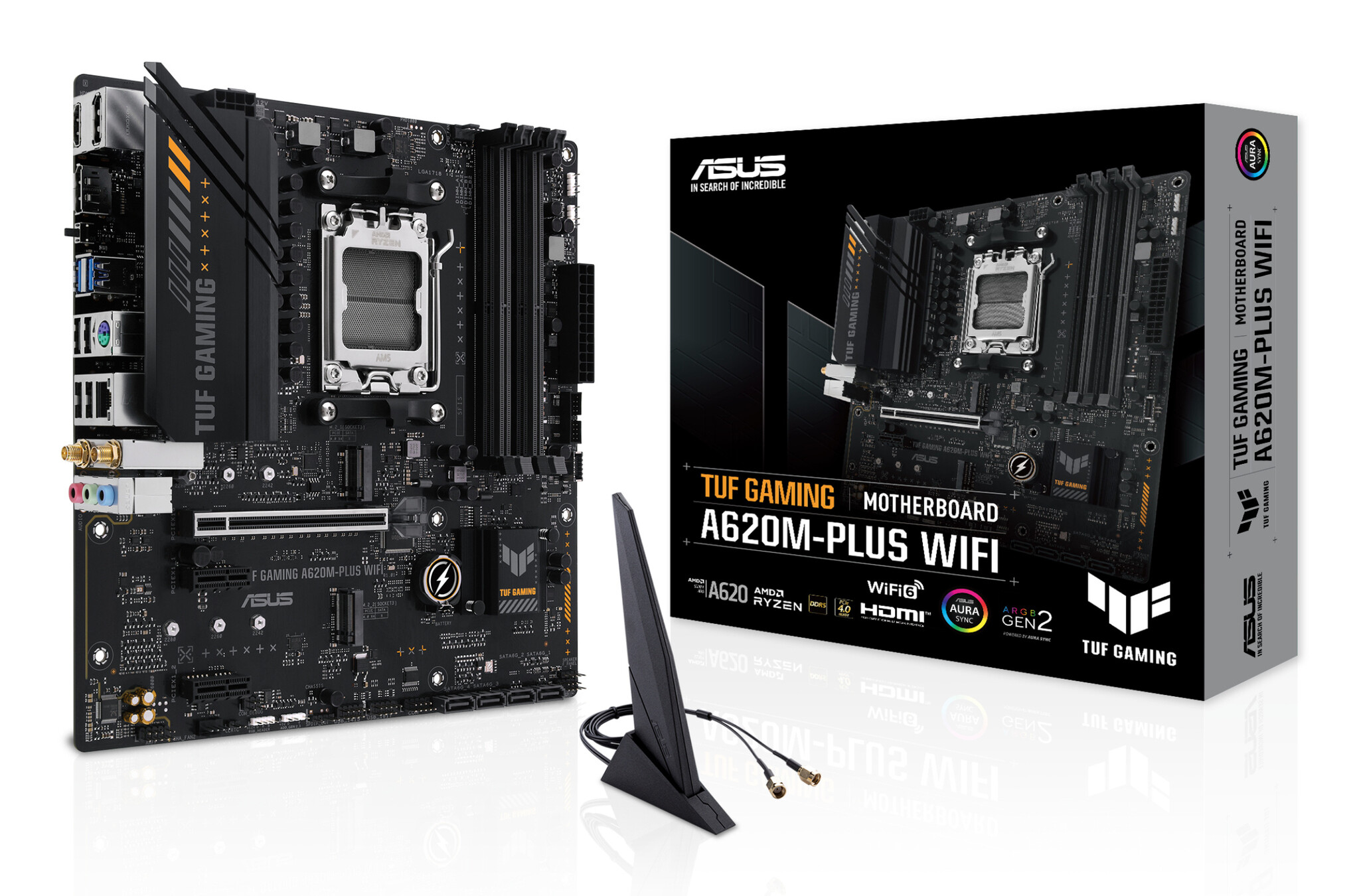 Asus ASUS TUF GAMING A620M-PLUS WIFI AMD A620 Socket AM5 micro ATX
