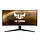 ASUS TUF Gaming VG34VQL1B LED display 86,4 cm (34") 3440 x 1440 Pixels UltraWide Quad HD LCD Zwart