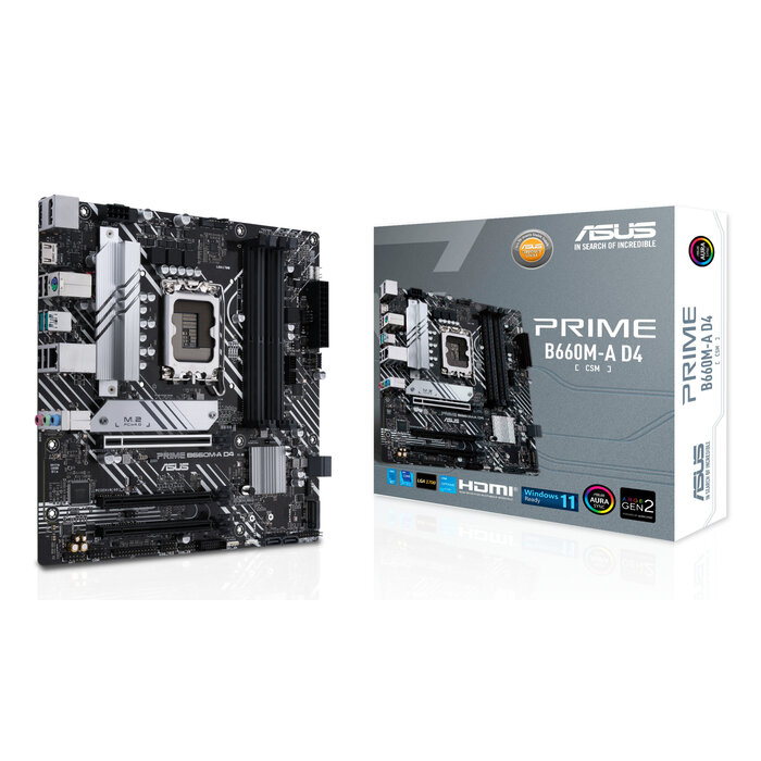 Asus ASUS PRIME B660M-A D4-CSM Intel B660 LGA 1700 micro ATX