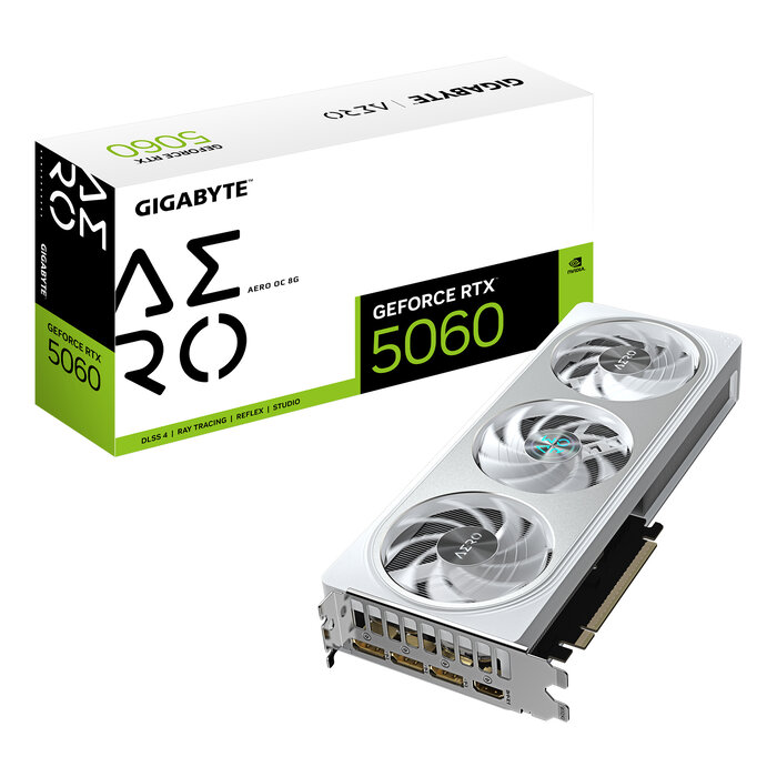 Gigabyte GIGABYTE GeForce RTX 5060 AERO OC 8G NVIDIA 8 GB GDDR7