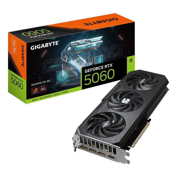 Gigabyte GIGABYTE GeForce RTX 5060 GAMING OC 8G NVIDIA 8 GB GDDR7