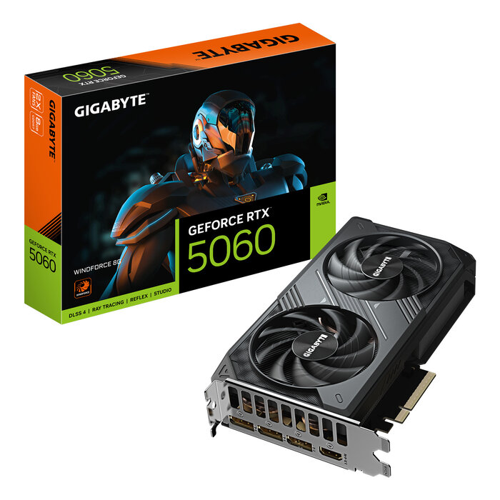 Gigabyte GIGABYTE GeForce RTX 5060 WINDFORCE 8G NVIDIA 8 GB GDDR7