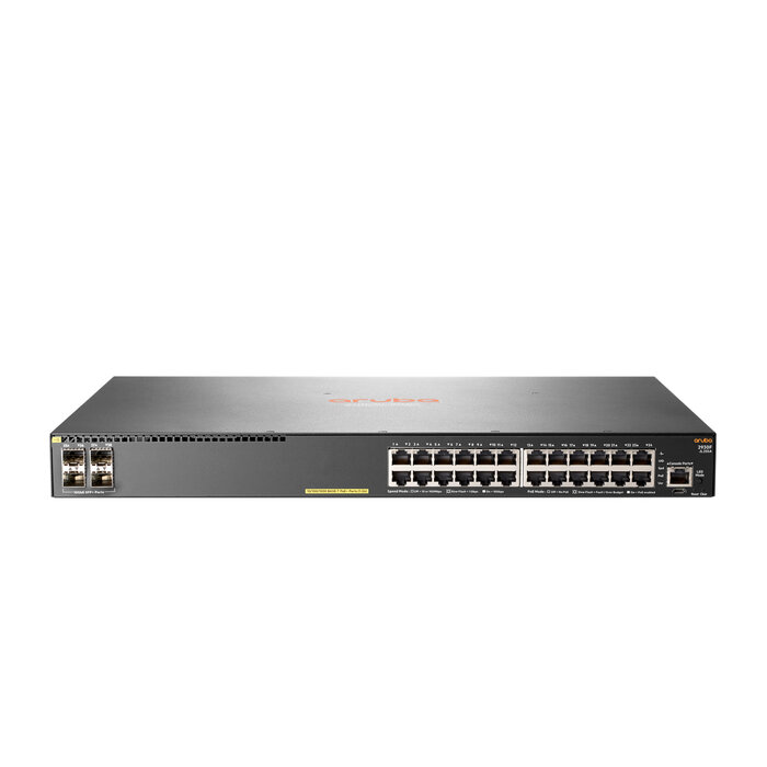HP Enterprise HPE Aruba Networking 2930F 24G PoE+ 4SFP+ Managed L3 Gigabit Ethernet (10/100/1000) Power over Ethernet (PoE) 1U