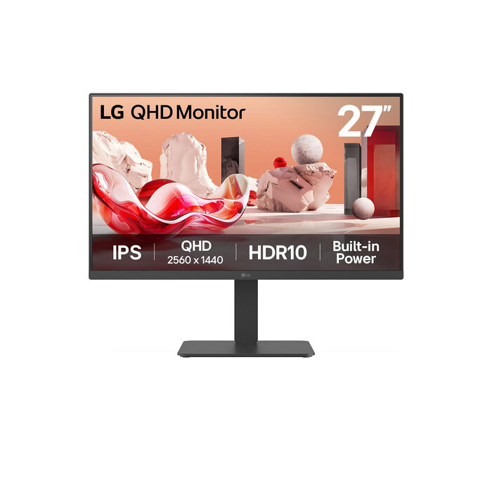 LG LG 27BA45QB-B computer monitor 68,6 cm (27") 2560 x 1440 Pixels Quad HD LCD Zwart
