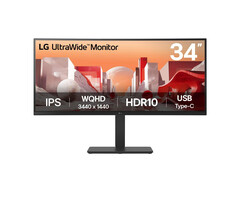 LG LG 34BA75QE-B computer monitor 86,4 cm (34") 3440 x 1440 Pixels Wide Quad HD LCD Zwart