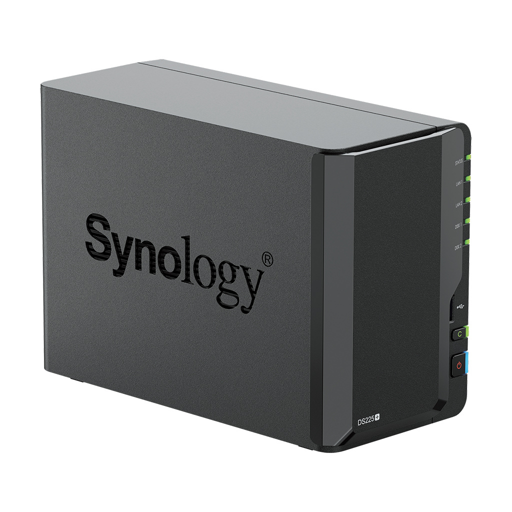 Synology Synology DiskStation DS225+ 2 Bay NAS Desktop Intel® Celeron® J4125 2 GB DDR4 Synology DSM Zwart