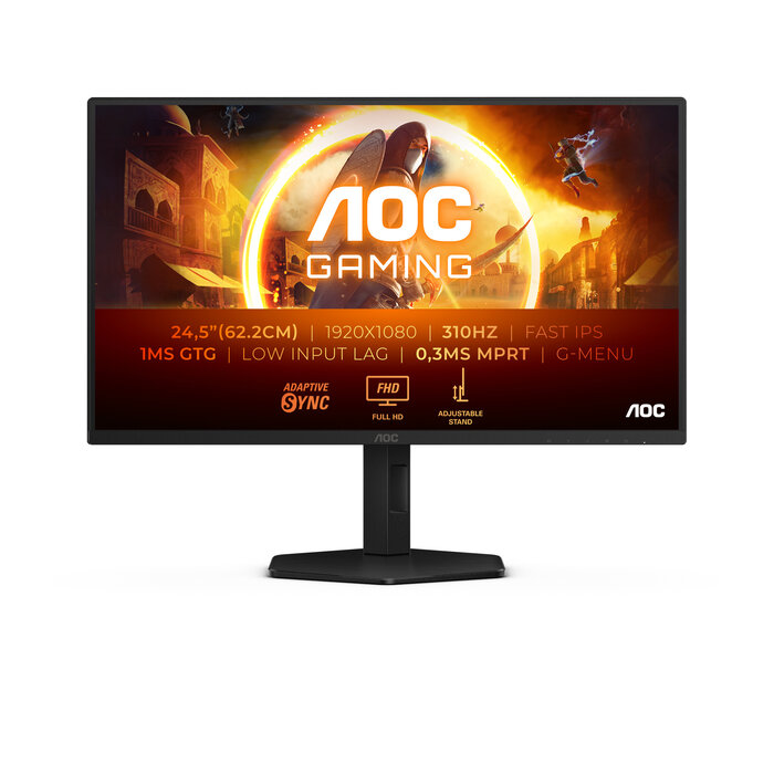 AOC AOC G4 25G4SXU computer monitor 62,2 cm (24.5") 1920 x 1080 Pixels Full HD LED Zwart, Grijs