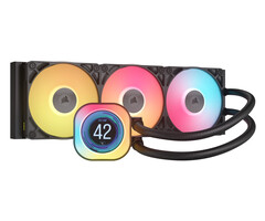 Corsair Corsair iCUE LINK TITAN 360 RX LCD Processor Luchtkoeler 12 cm Zwart 1 stuk(s)