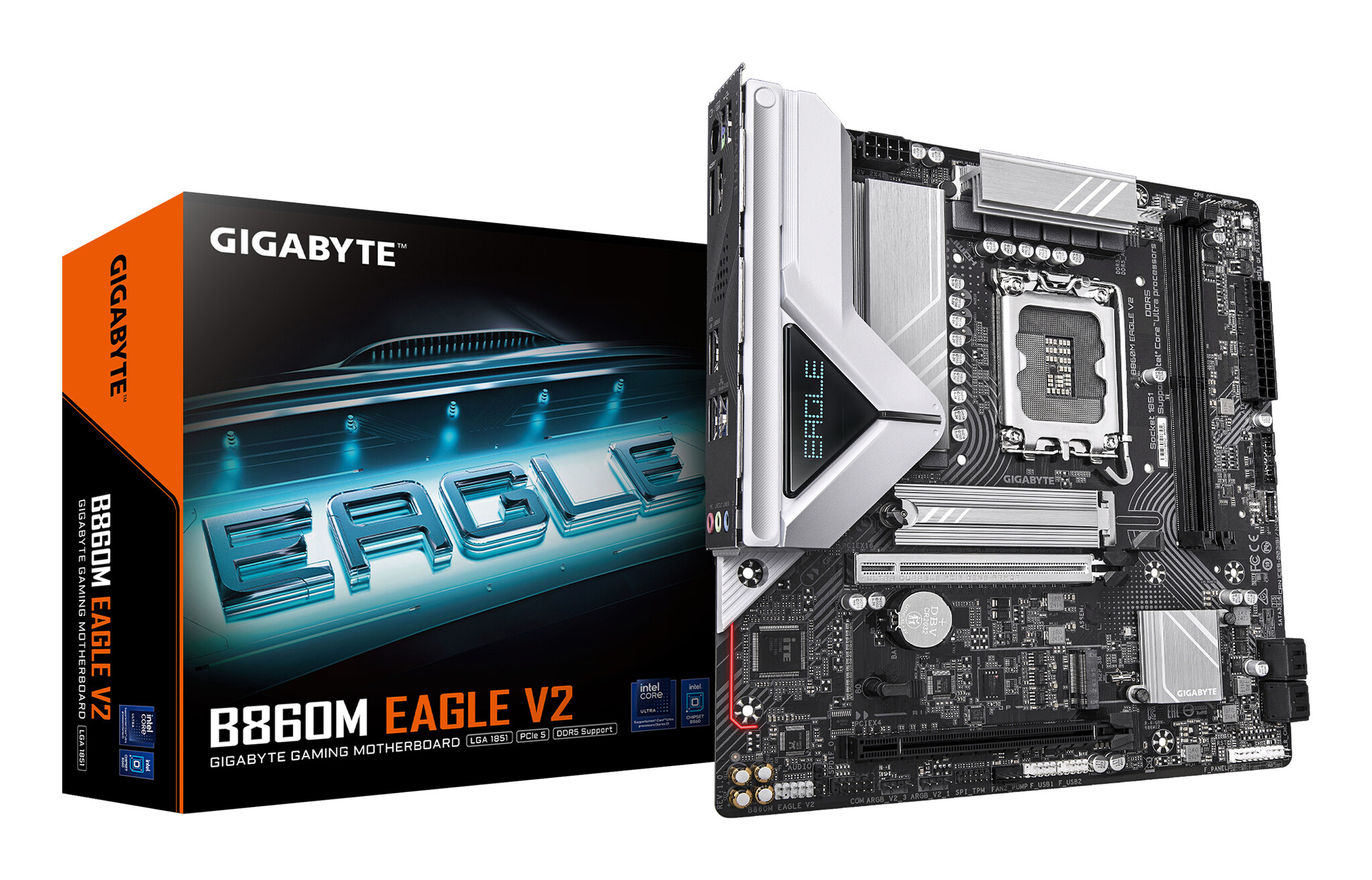Gigabyte GIGABYTE B860M EAGLE V2 moederbord Intel B860 LGA 1851 (Socket V1) micro ATX
