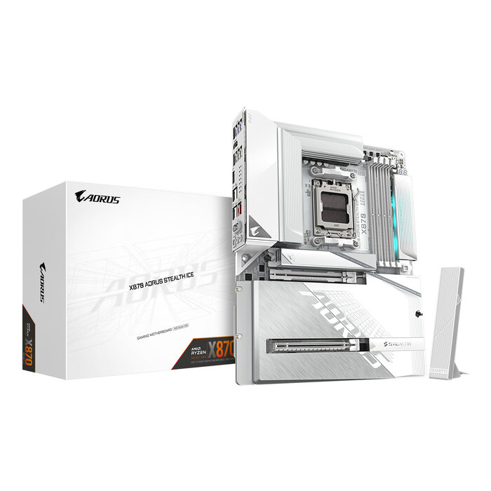 Gigabyte GIGABYTE X870 AORUS STEALTH ICE AMD X870 Socket AM5 ATX