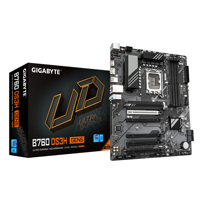 Gigabyte GIGABYTE B760 DS3H GEN5 moederbord Intel B760 Express LGA 1700 ATX