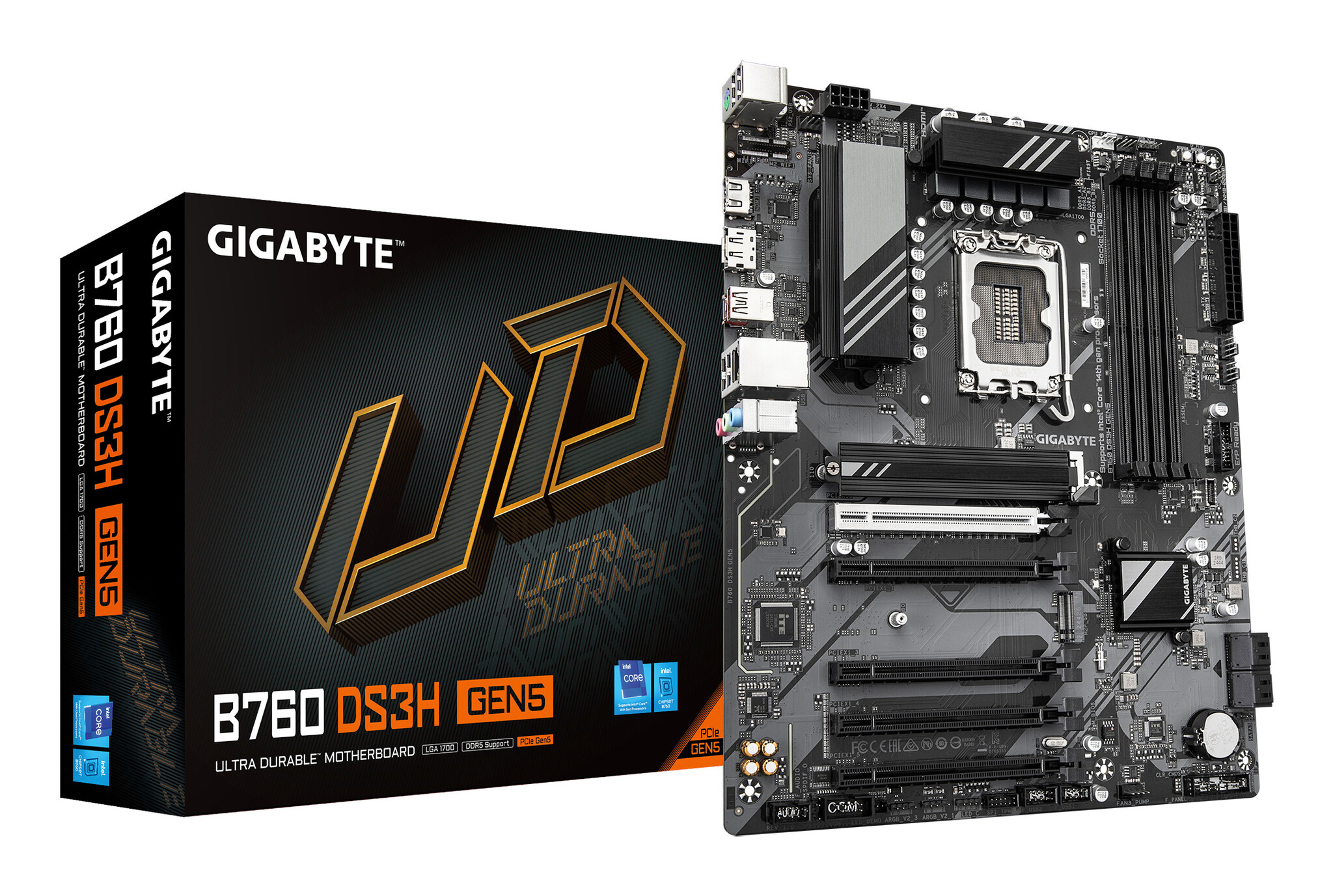 Gigabyte GIGABYTE B760 DS3H GEN5 moederbord Intel B760 Express LGA 1700 ATX