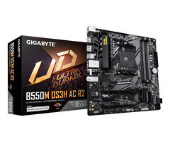 Gigabyte GIGABYTE B550M DS3H AC R2 moederbord AMD B550 Socket AM4 micro ATX