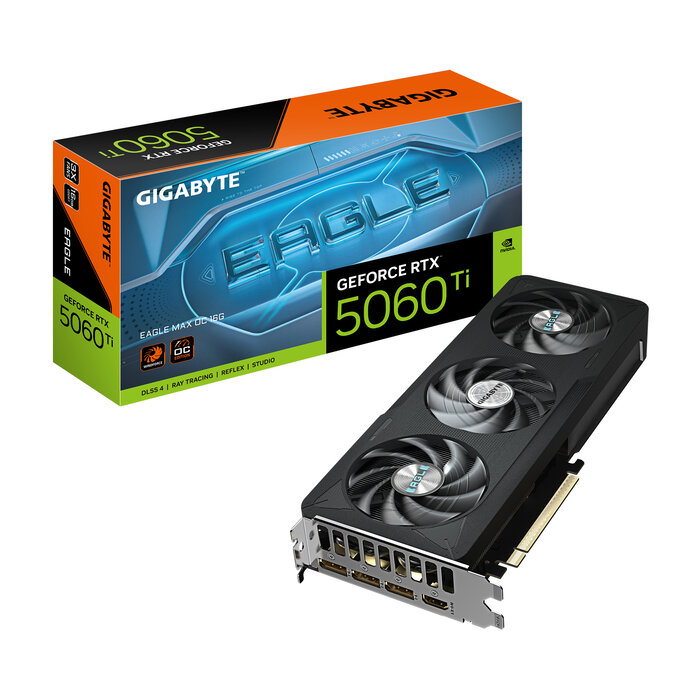 Gigabyte GIGABYTE GeForce RTX 5060 Ti EAGLE MAX OC 16G NVIDIA 16 GB GDDR7