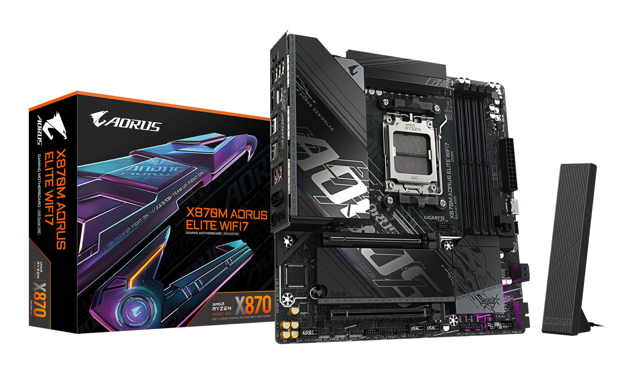 Gigabyte GIGABYTE X870M AORUS ELITE WIFI7 AMD X870 Socket AM5 micro ATX