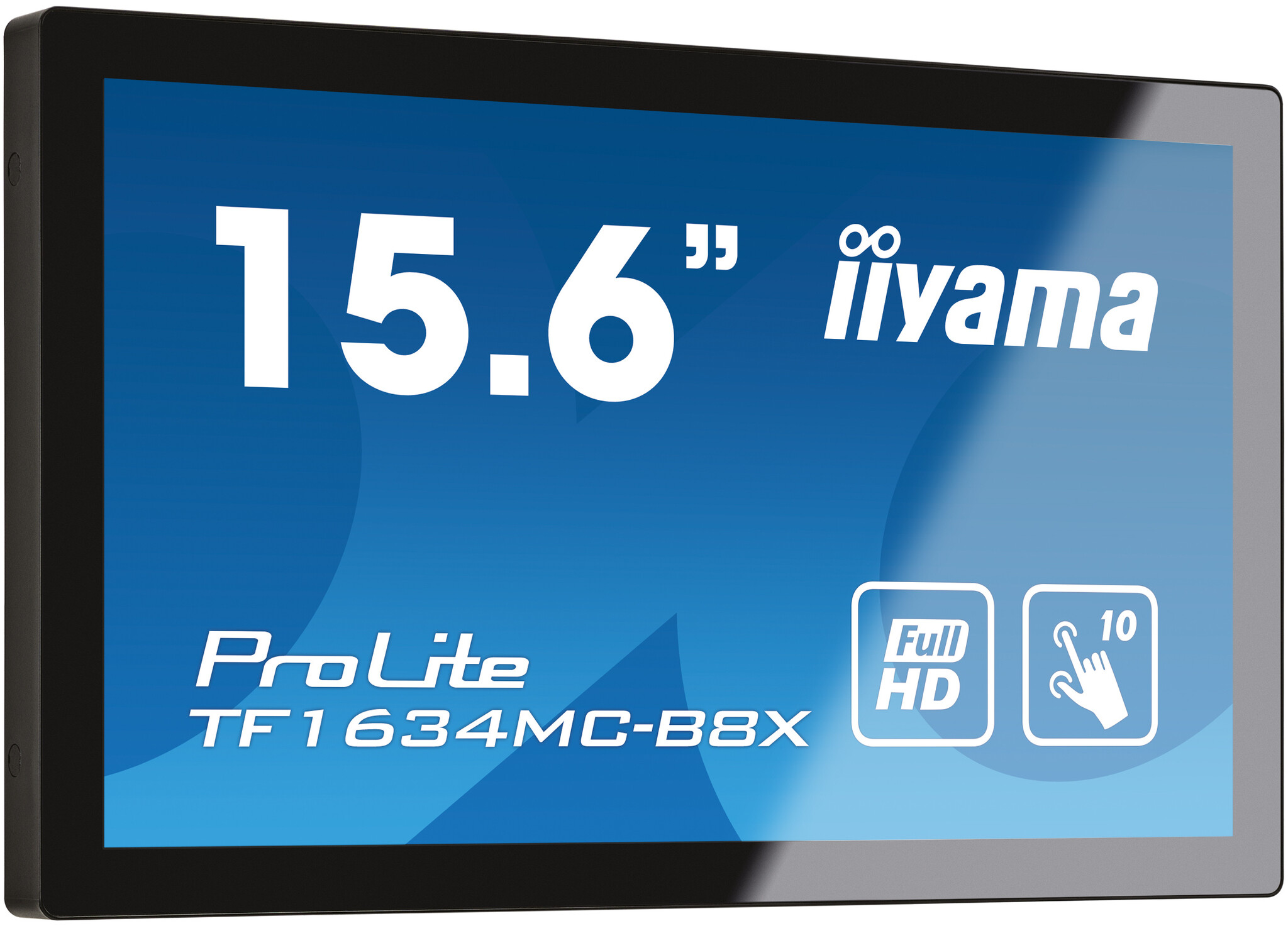iiyama iiyama ProLite TF1634MC-B8X computer monitor 39,6 cm (15.6") 1920 x 1080 Pixels Full HD LED Touchscreen Multi-gebruiker Zwart