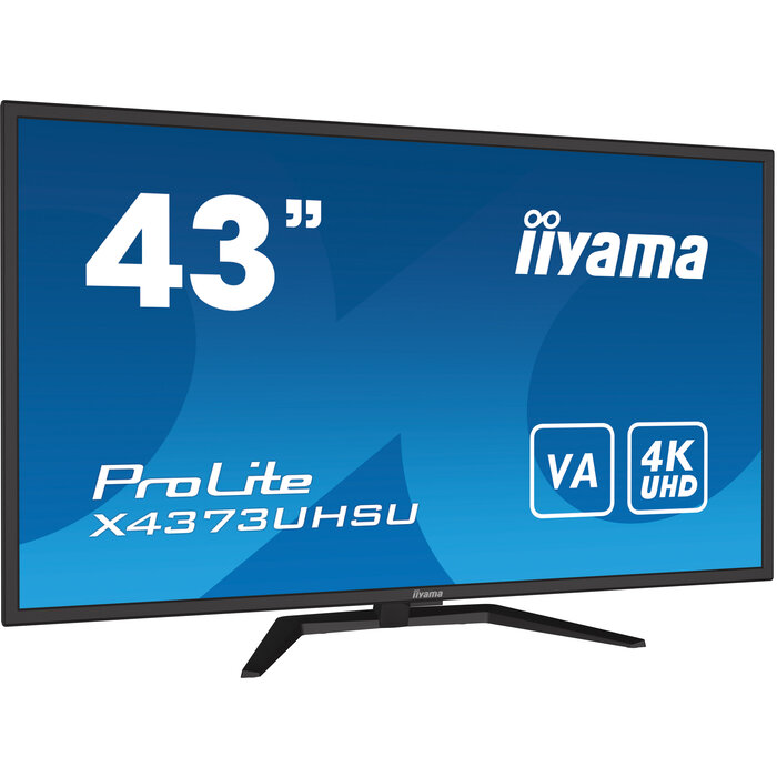 iiyama iiyama ProLite X4373UHSU-B1 computer monitor 108 cm (42.5") 3840 x 2160 Pixels 4K Ultra HD Zwart