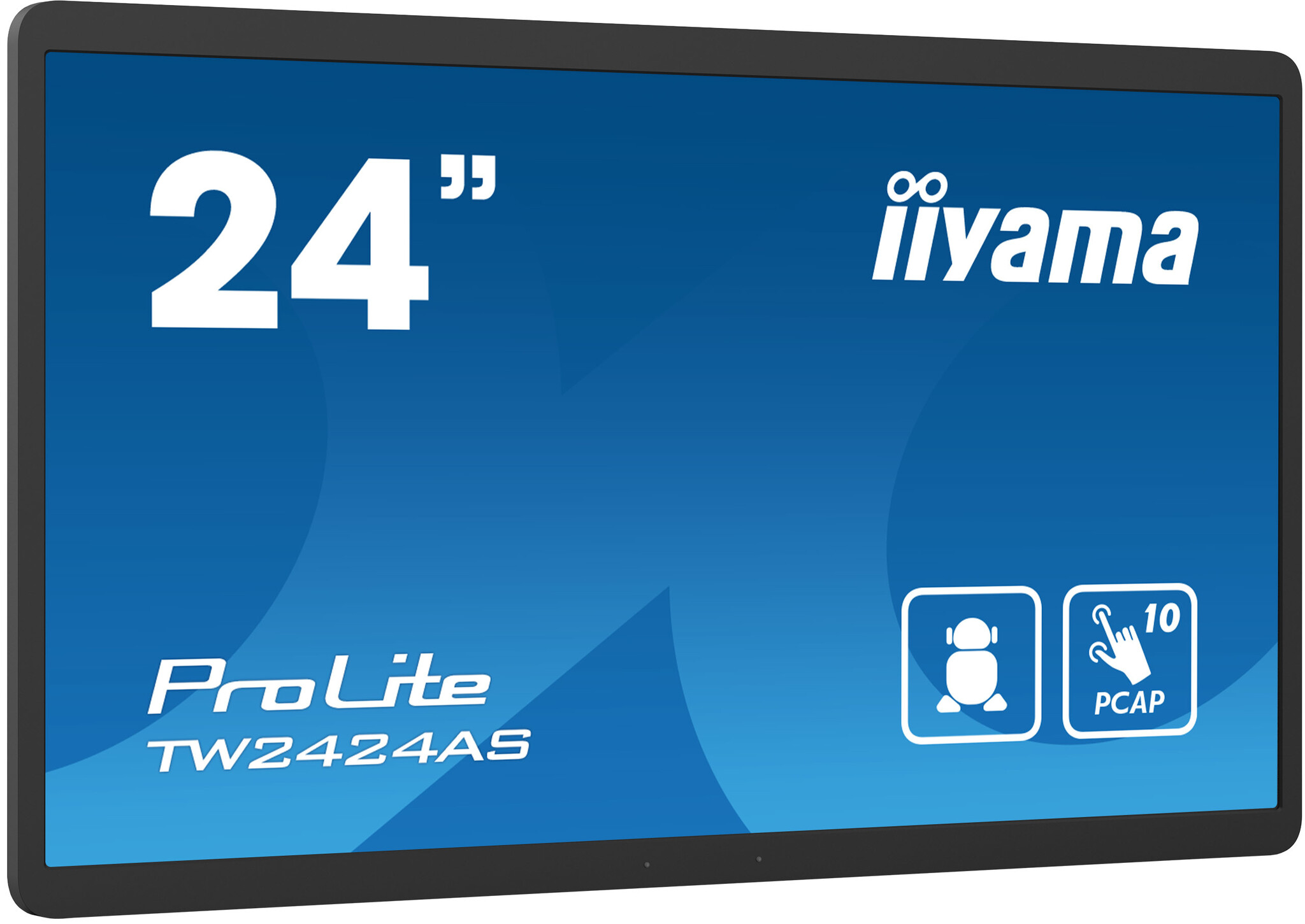 iiyama iiyama TW2424AS-B1 beeldkrant Digitale signage flatscreen 60,5 cm (23.8") Wifi 250 cd/m² 4K Ultra HD Zwart Touchscreen Type processor Android 24/7